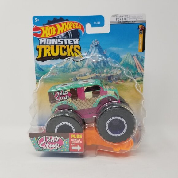 Hot Wheels Monster Trucks 1 Bad Scoop 30/75 Diecast Snack Pack 3/6 (Mattel 2021) - Picture 1 of 6